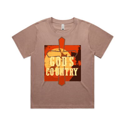 God's Country Boxy Women's Tee Thumbnail