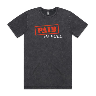 Paid in Full Stonewashed Unisex Tee Thumbnail