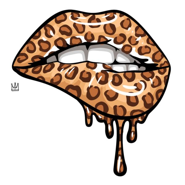 lips leopard white Thumbnail